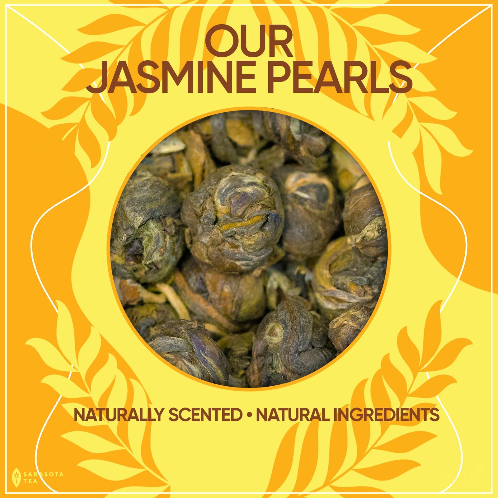 Organic Jasmine Pearls Loose Leaf Tea | Hand-Rolled Green Tea Scented with Ja…