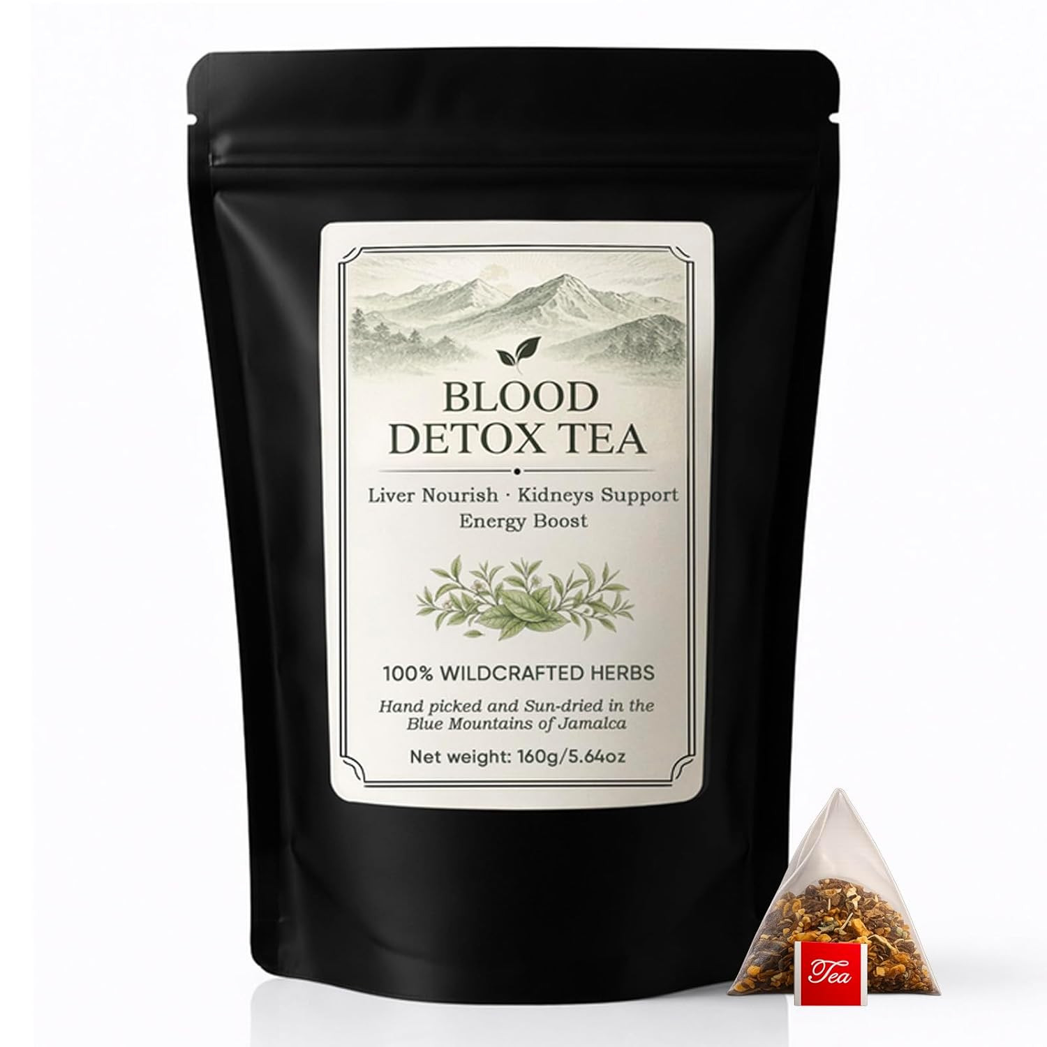 Blood Detox Tea Jamaica, jamaican healing garden Wildcrafted Tea Blend with Guac