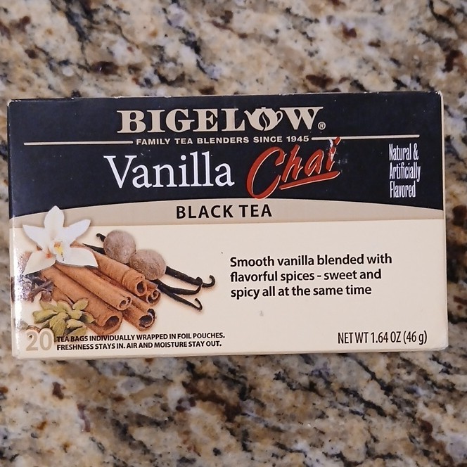 Lot of 2 Bigelow Vanilla Chai Black Tea 20 Bags Gluten Free Non GMO 1.64 oz
