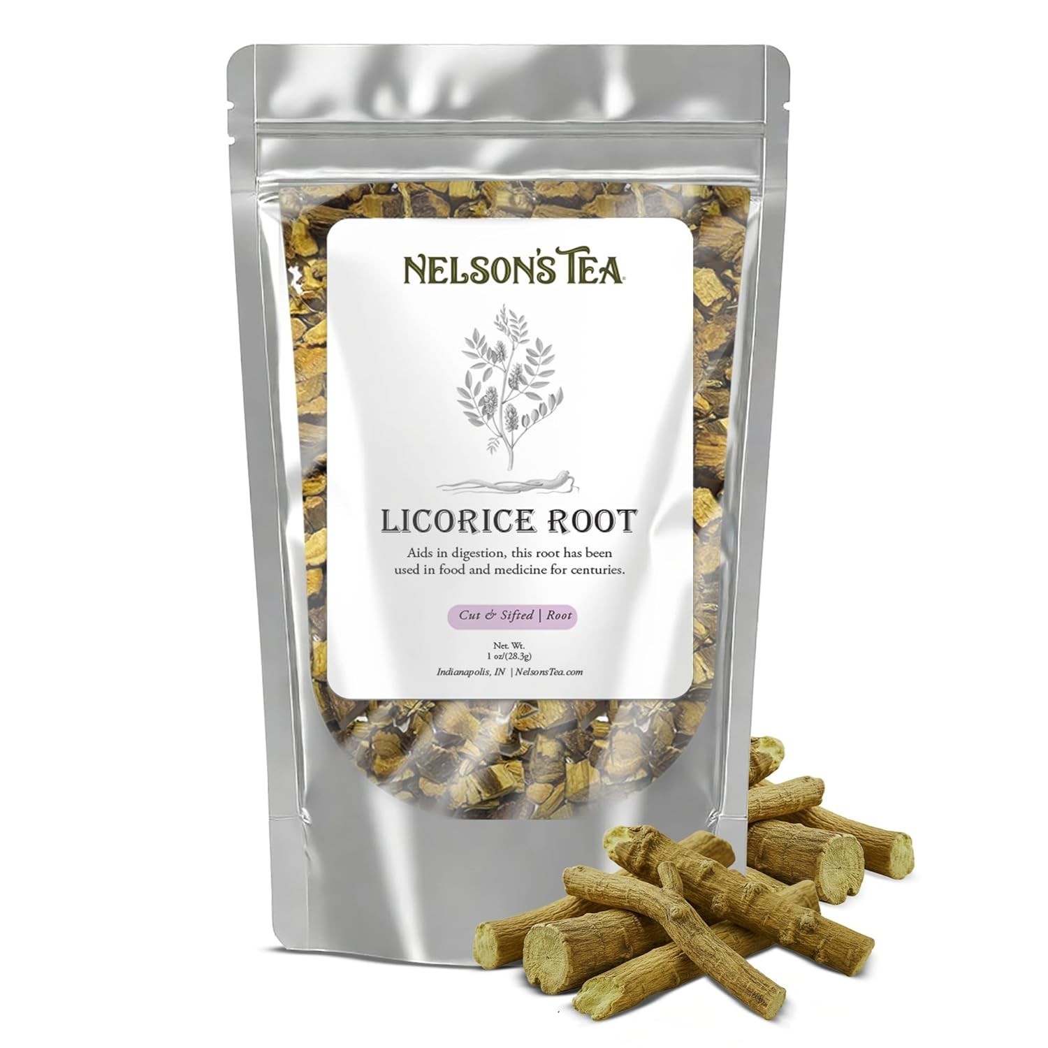 Caffeine-Free Licorice Root Tea, 1 Oz – Versatile, Sweet Ingredient for Recipes