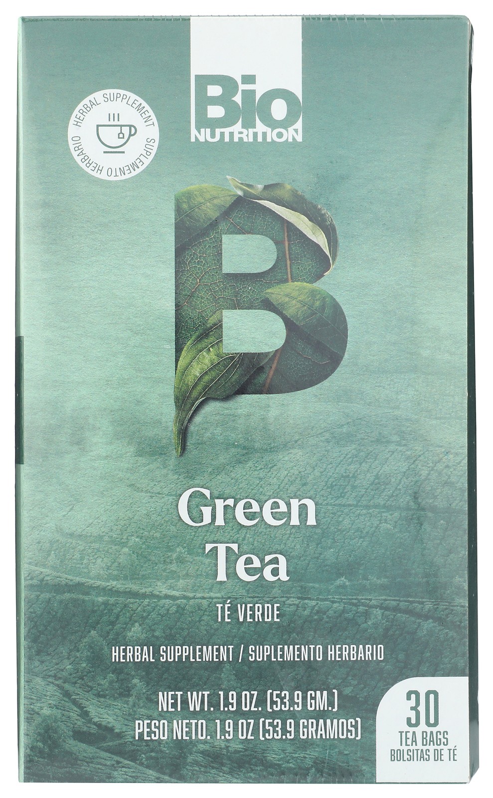 Bio Nutrition Green Tea Herbal Supplement 30 Bags 1 Pack