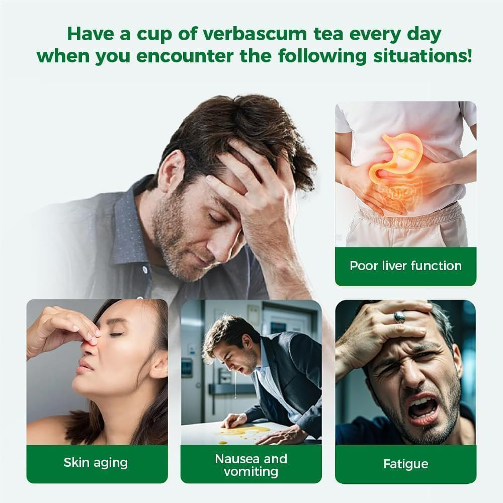 WOTIHA 65 Count Value Pack Premium Mullein Leaf Tea Bags – 100% Pure Natural Her