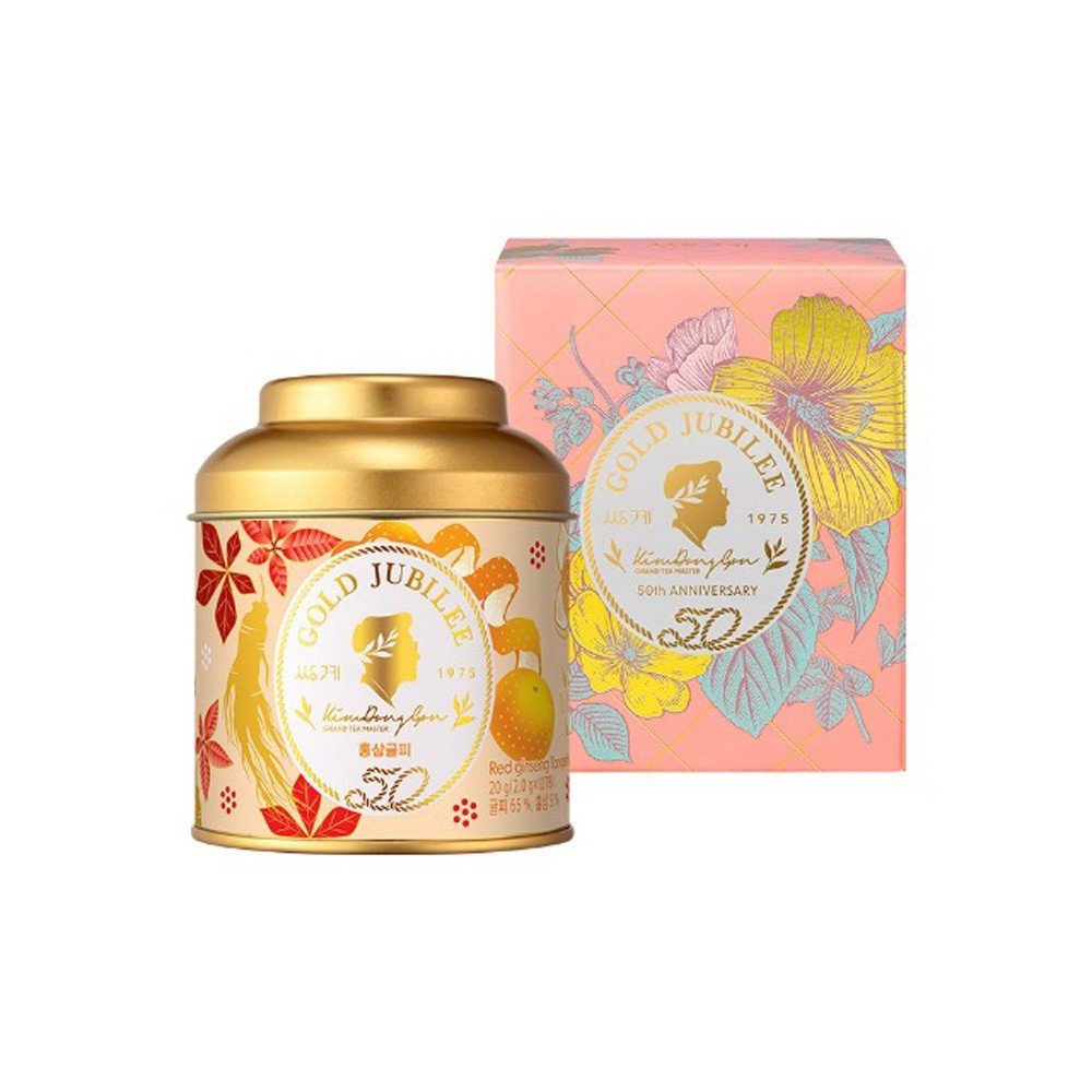Korean Red Ginseng Tangerine Peel Tea 10 Bags | Ssanggye Gold Jubilee