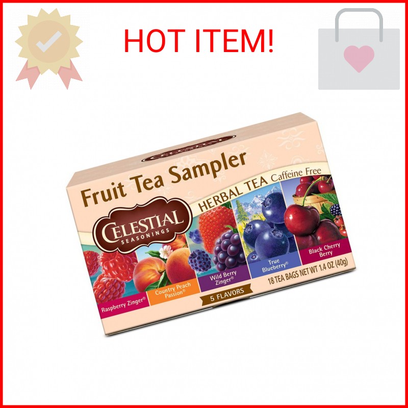 Celestial Seasonings Herbal Tea Fruit Sampler – 18 Tea Bags