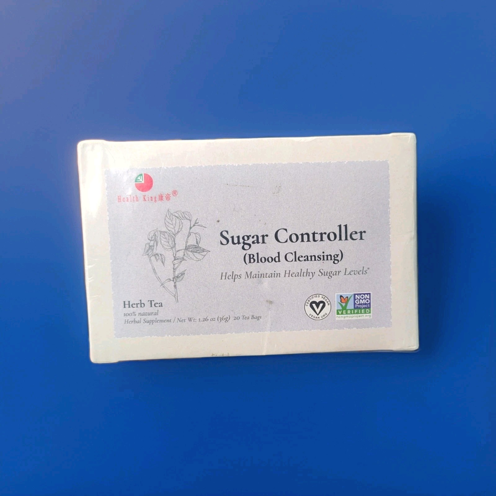 Health King- Sugar Controller (Blood Cleansing) Herb Tea-20 Tea Bags , Help…