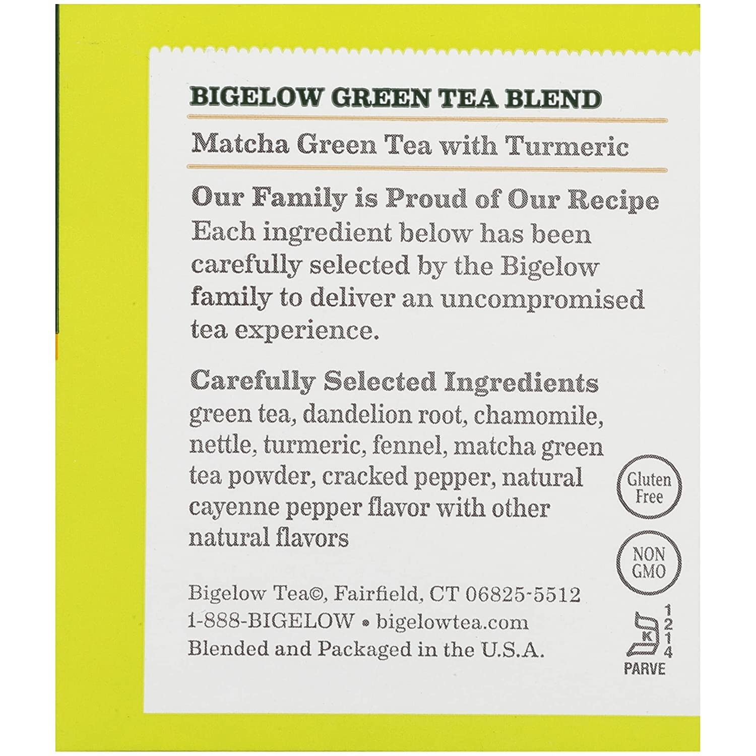 Lot NIB Bigelow Matcha Green Tea Turmeric 108 Bag Brew Thanksgiving Gif FreeShip