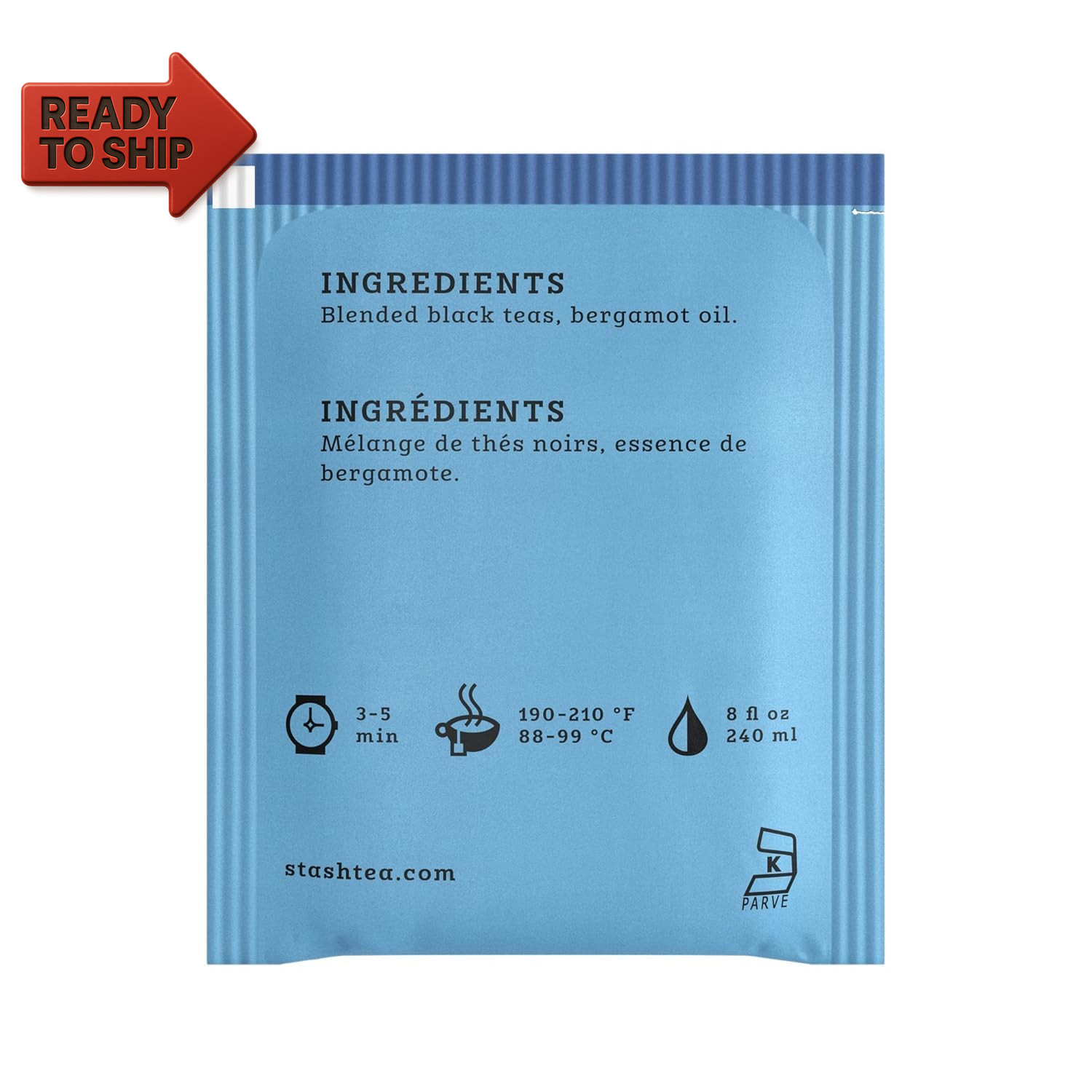 Stash Double Bergamot Earl Grey Black Tea, Tea Bags, 18 Ct