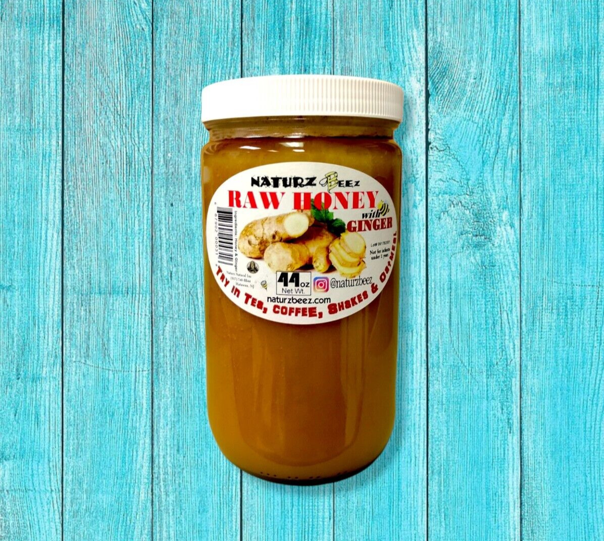 2 Jars RAW HONEY with CINNAMON 5.5 Lbs / 88oz / 2.5kg 100% RAW UNFILTERED USA