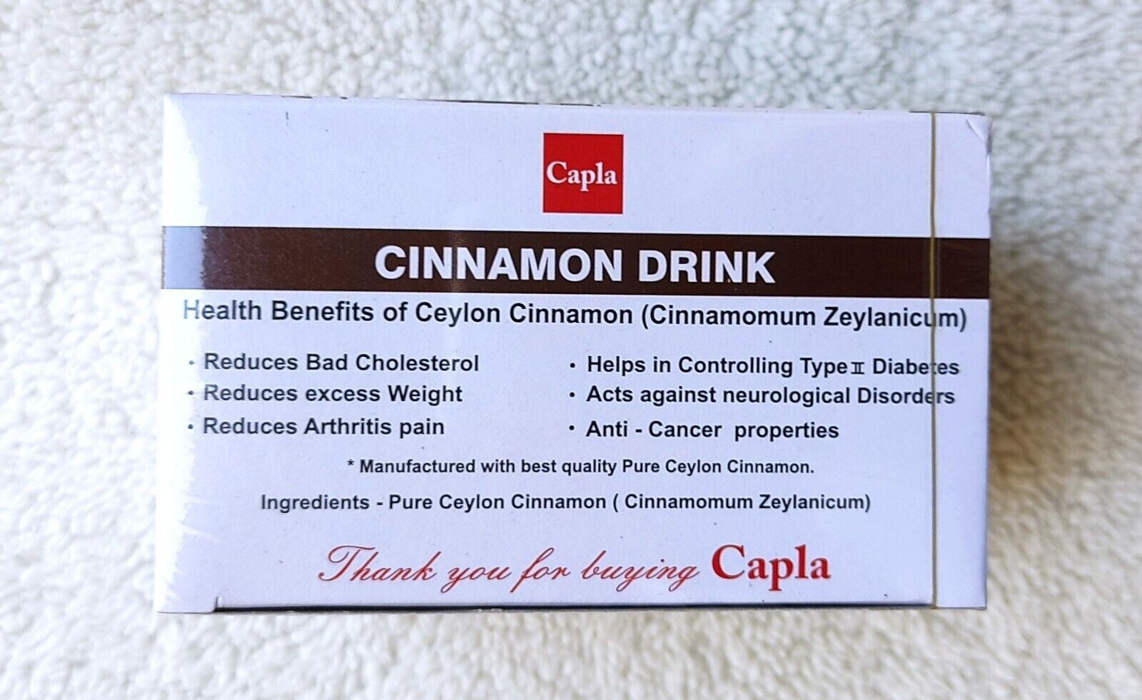 Cinnamon Drink Herbal Tea Bags Organic Natural Pure Sugar Blood Balance Best