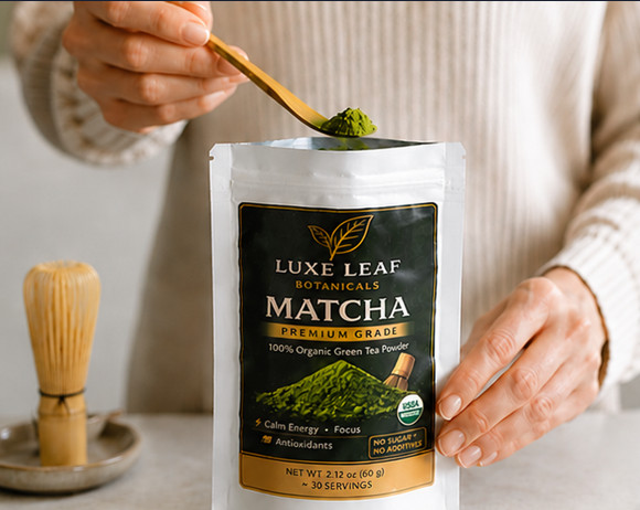 Luxe Leaf Botanicals Premium Ceremonial Matcha Green Tea Powder 2.12 oz (60g)