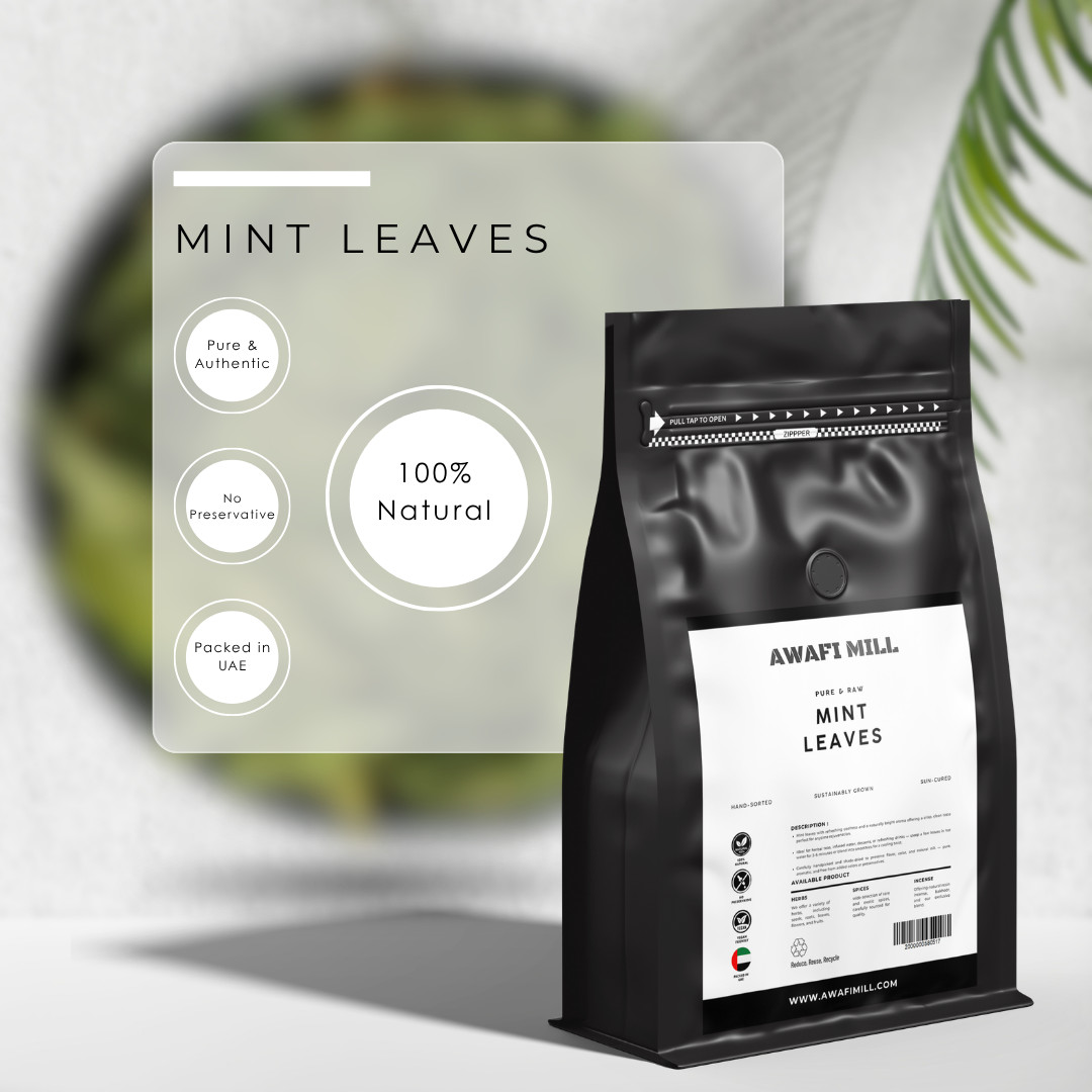 AWAFI MILL Mint Leaves – 250 g | 9 Oz