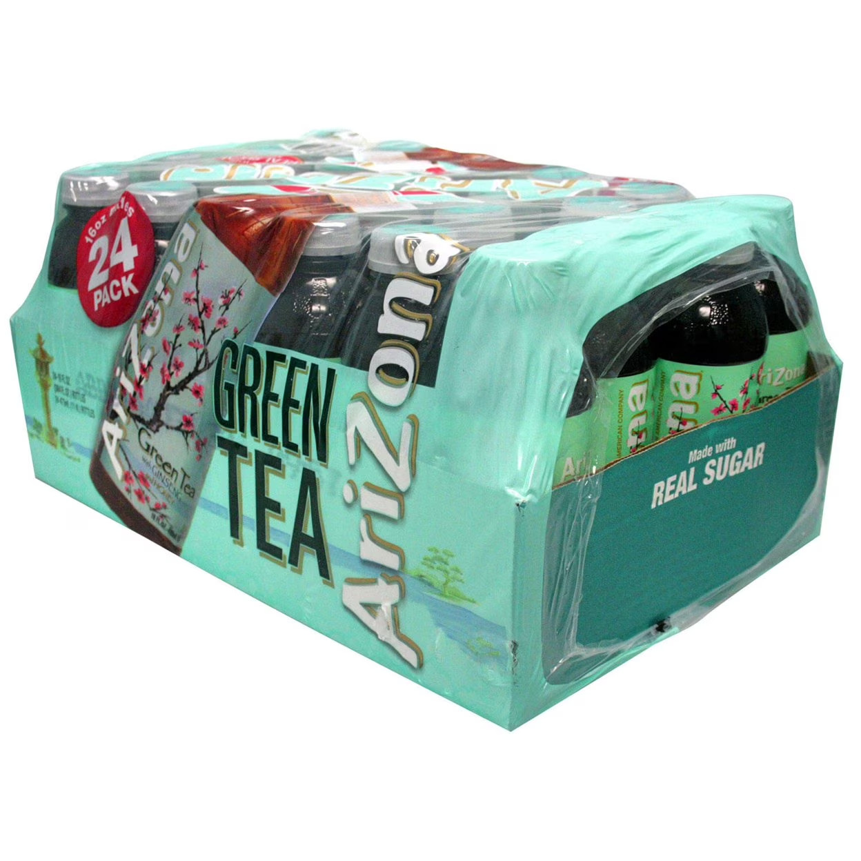 Arizona Green Tea With Ginseng And Honey, 16 Oz, Carton Of 24