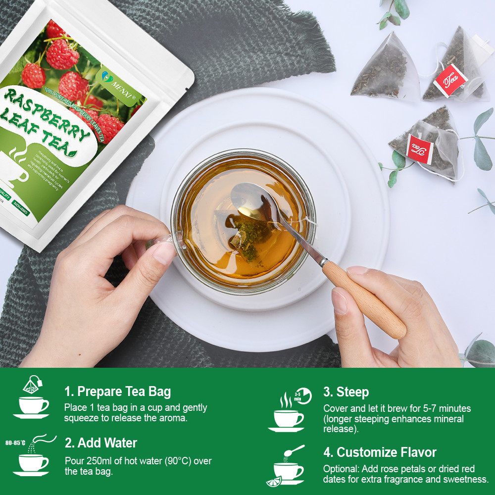 Organic Raspberry Leaf, Pregnancy Tea, Caffeine Free, Non-GMO – 24 Tea Bags