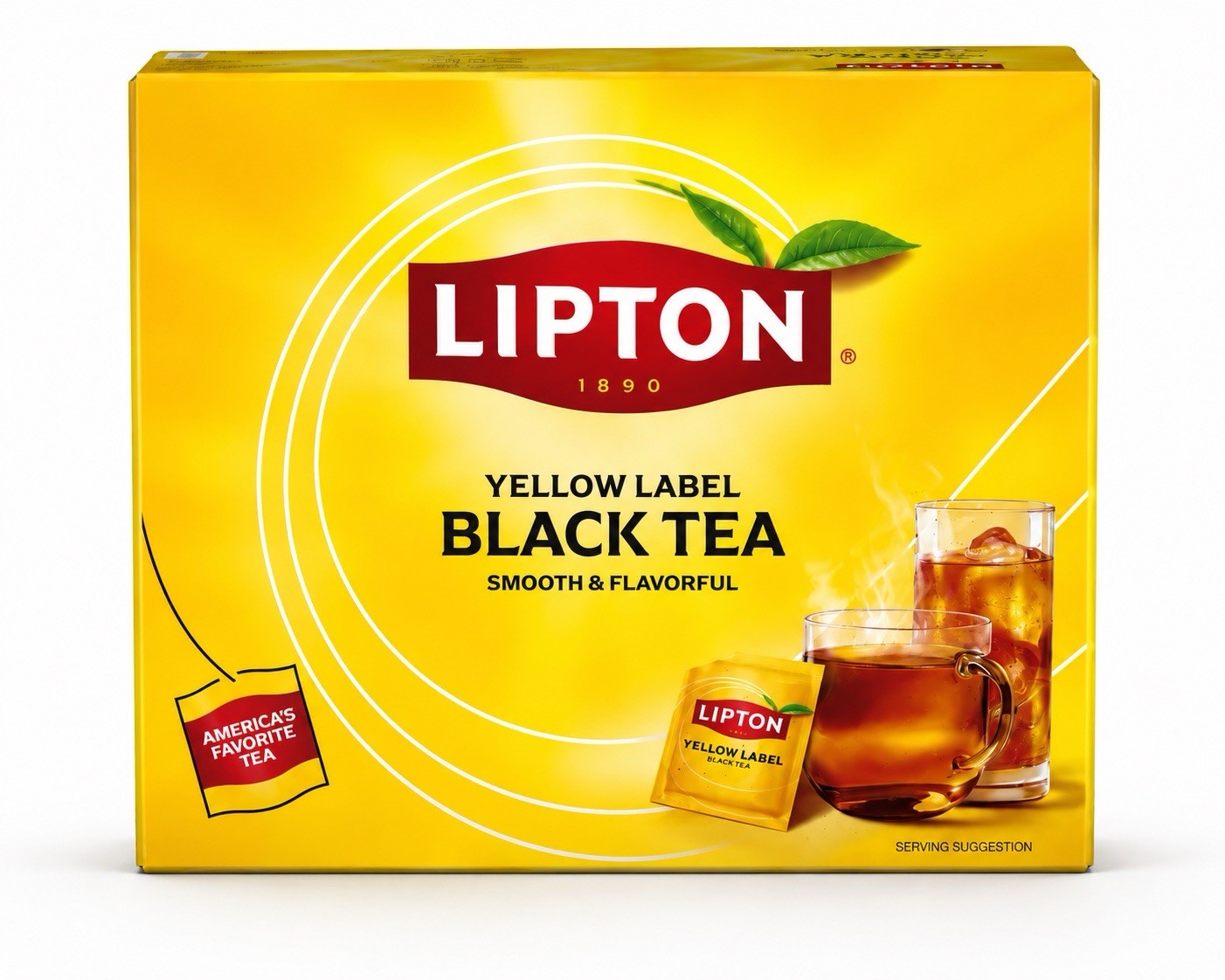 Lipton Yellow Label Black Tea Bags – 10 Pack (100 Tea Bags Each) – New & Sealed