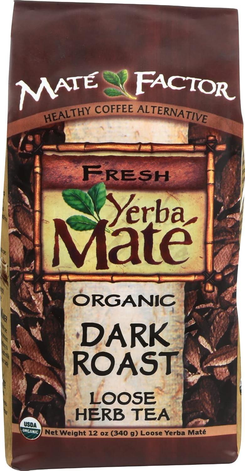 Energizing 12 oz Dark Roast Yerba Mate – Organic and Perfect for Anytime Use
