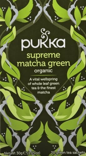 Pukka Supreme Green Matcha Tea 20 Count Organic Healthy Antioxidant Blend