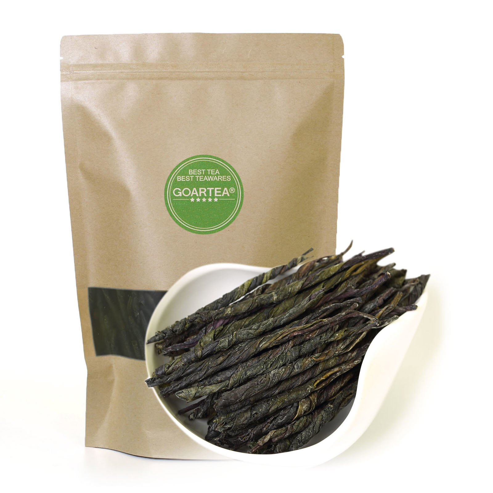 GOARTEA Premium Needle Kuding Bitter Herbal Green Tea Chinese Spike Large-leaf