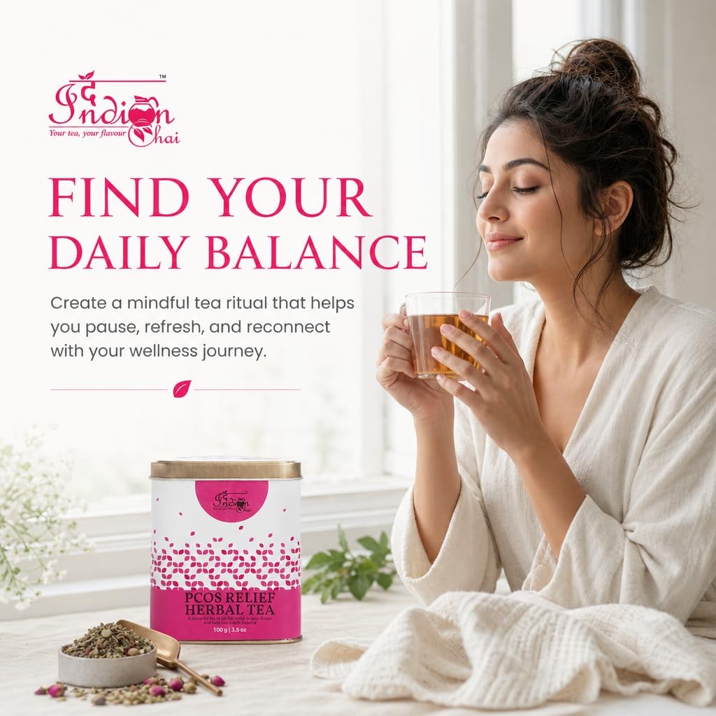 The Indian Chai PCOD Relief Herbal Tea 100g | Spearmint Blend