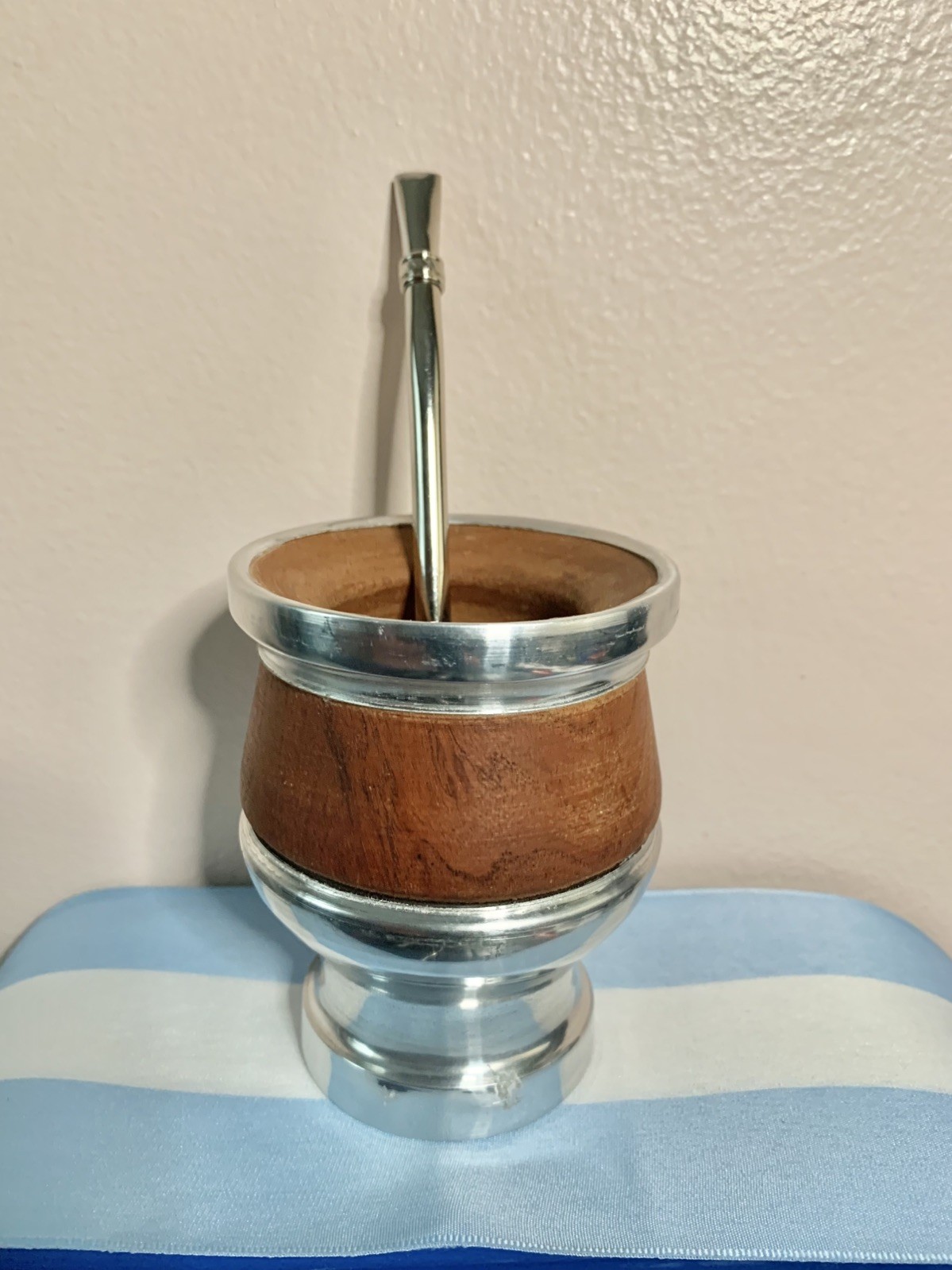 Mate cup yerba argentino + bombilla straw