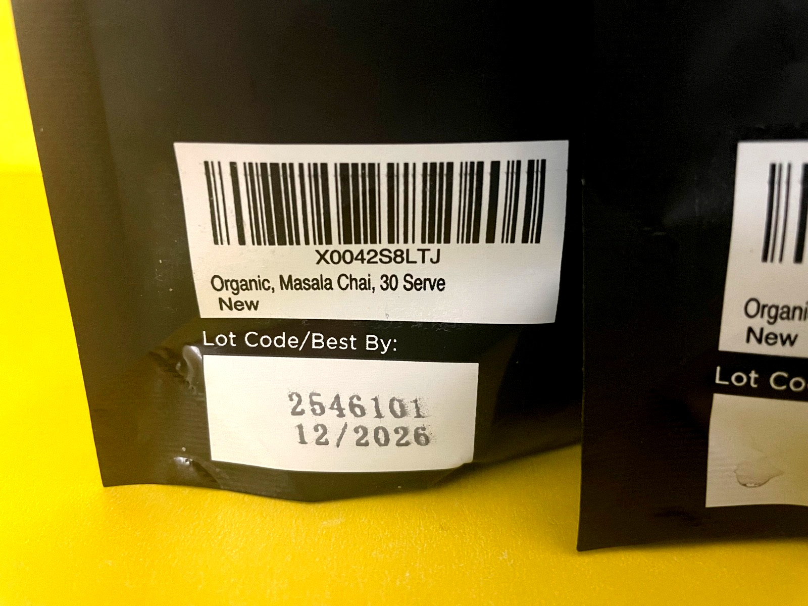 X3) TERRASOUL SUPERFOODS Organic MARSALA CHAI BLACK TEA Instant 6 OZ 30 SERVINGS