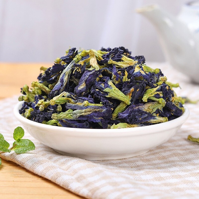 ORGANIC 100% DRIED BUTTERFLY PEA FLOWER Ceylon Blue pea flowers tea 40g