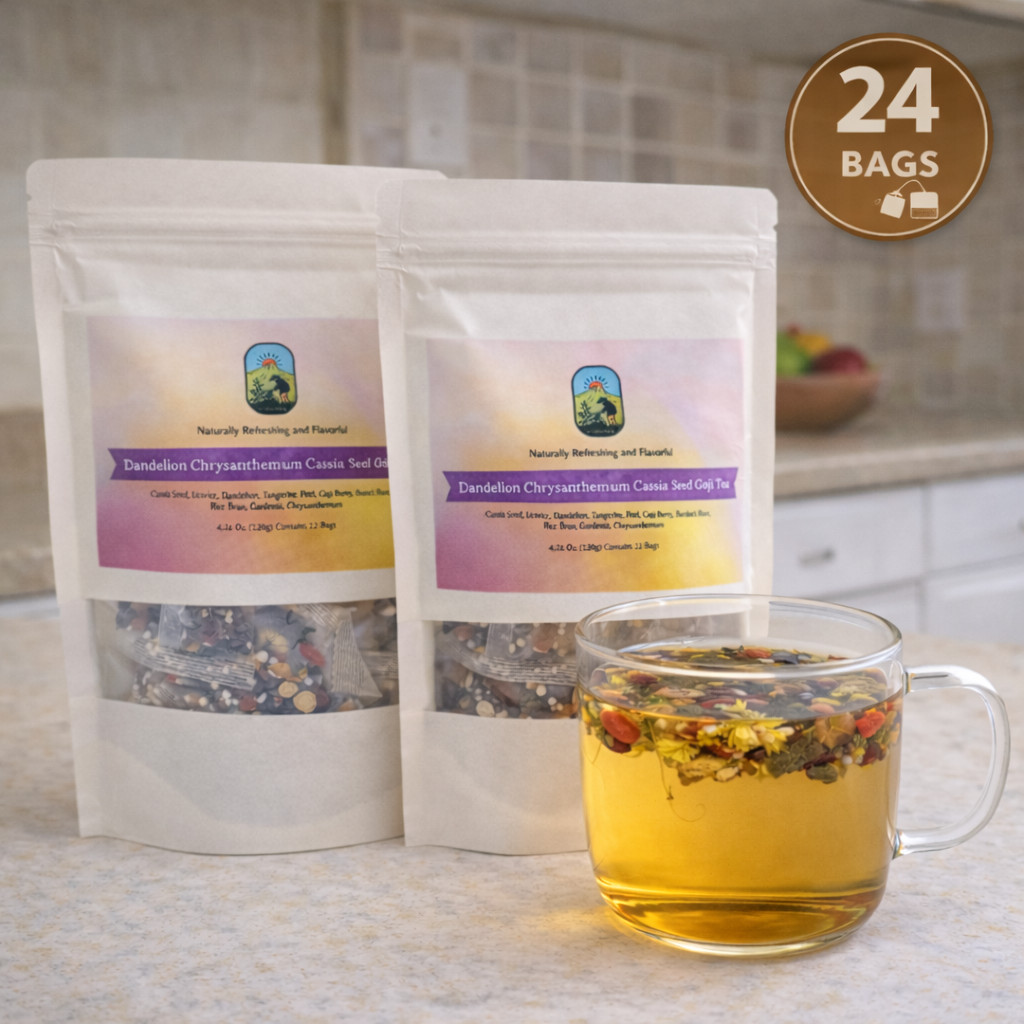 Dandelion and Wolfberry 12 bags Chrysanthemum Cassia Seed Detox Tea Relax Tea