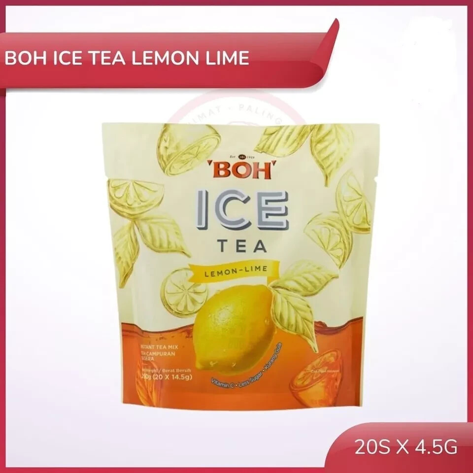 3 PACKS BOH Ice Instant Tea Mix 20 Sachets x 14.5 gm Less Sugar ( 3 Flavor )