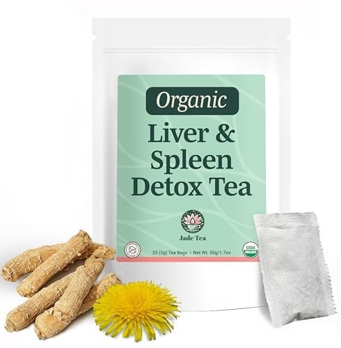 Organic Liver & Spleen Detox Tea – Dandelion, Burdock, Ginger, Orange Peel – Sup