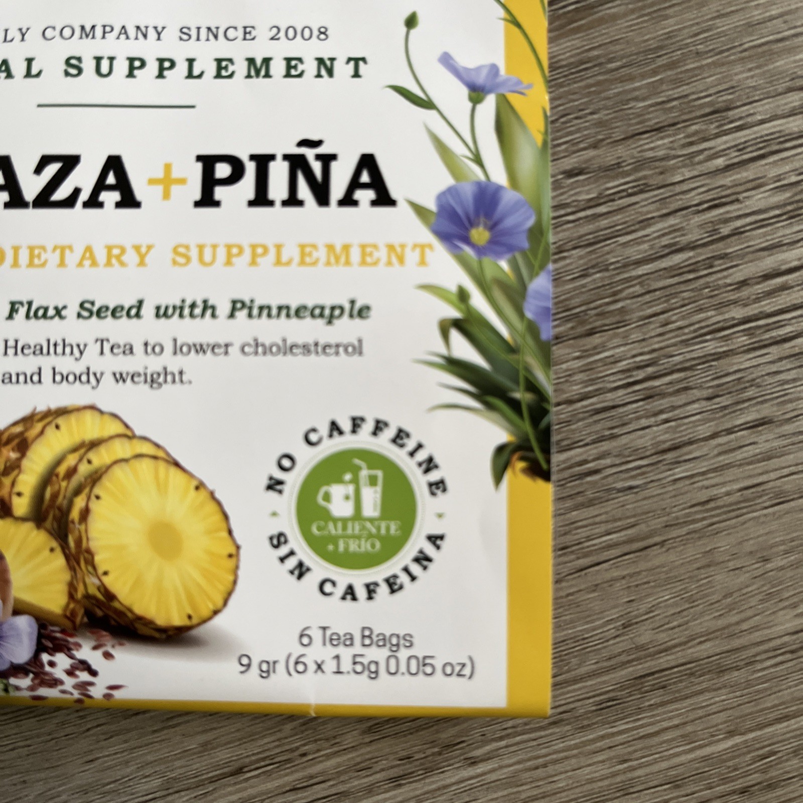 Tierra Madre Linaza + Pineapple 6 Pack Of. 6 Tea Bag