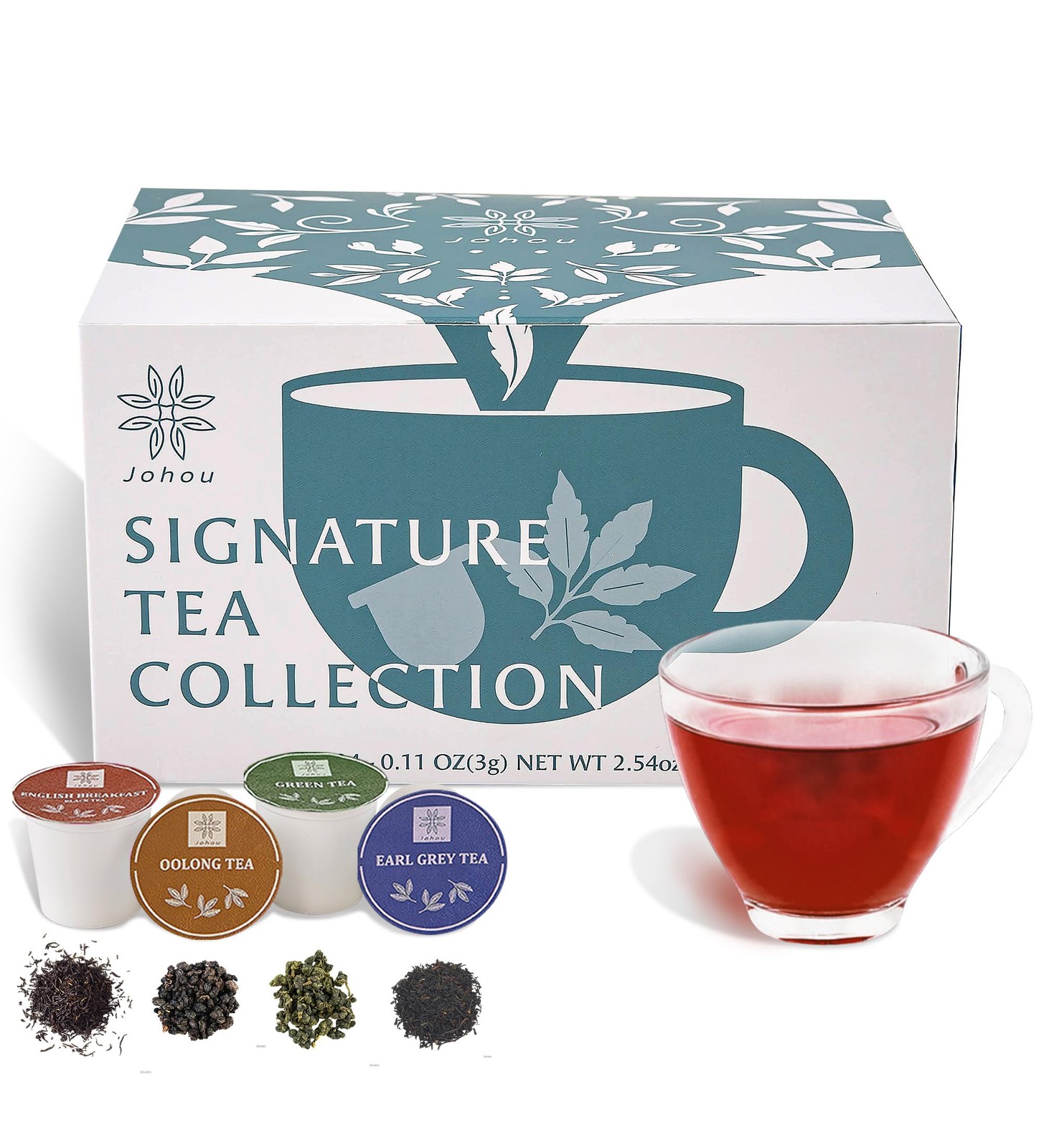24 PCS Tea Pods Variety Pack 4 Flavors Compatible With Keurig 2.0 Brewers