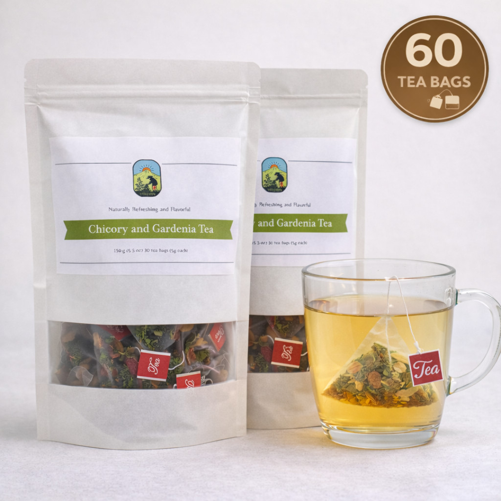 Chicory & Gardenia Herbal Tea 30 Bags 150g Pancreas Wellness Support Vitals Herb