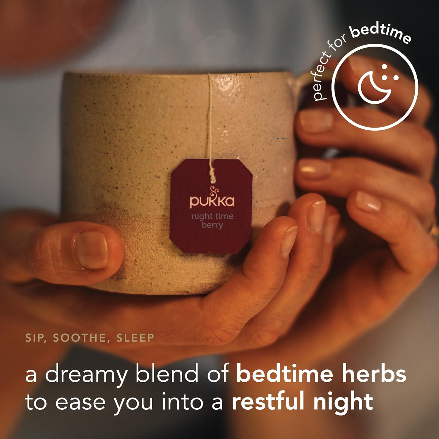 Organic Night Time Berry Herbal Tea with Chamomile, Echinacea, and Elderberry, C