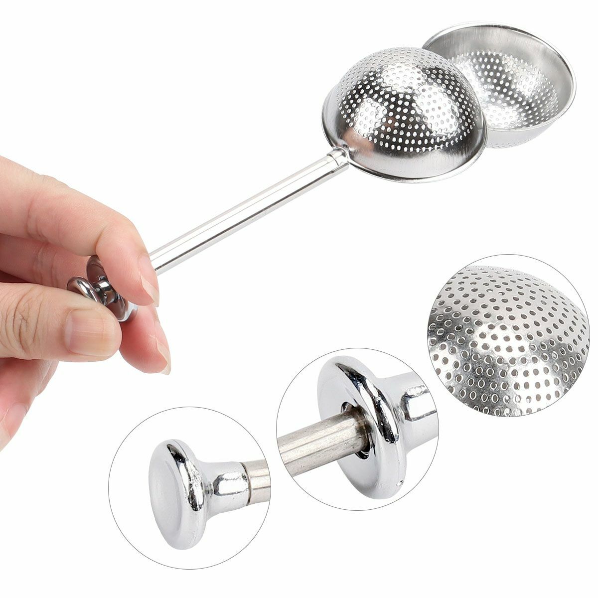 Stainless Steel Tea Infuser Ball Mesh Leaf Strainer Filter Herb Steeper General
