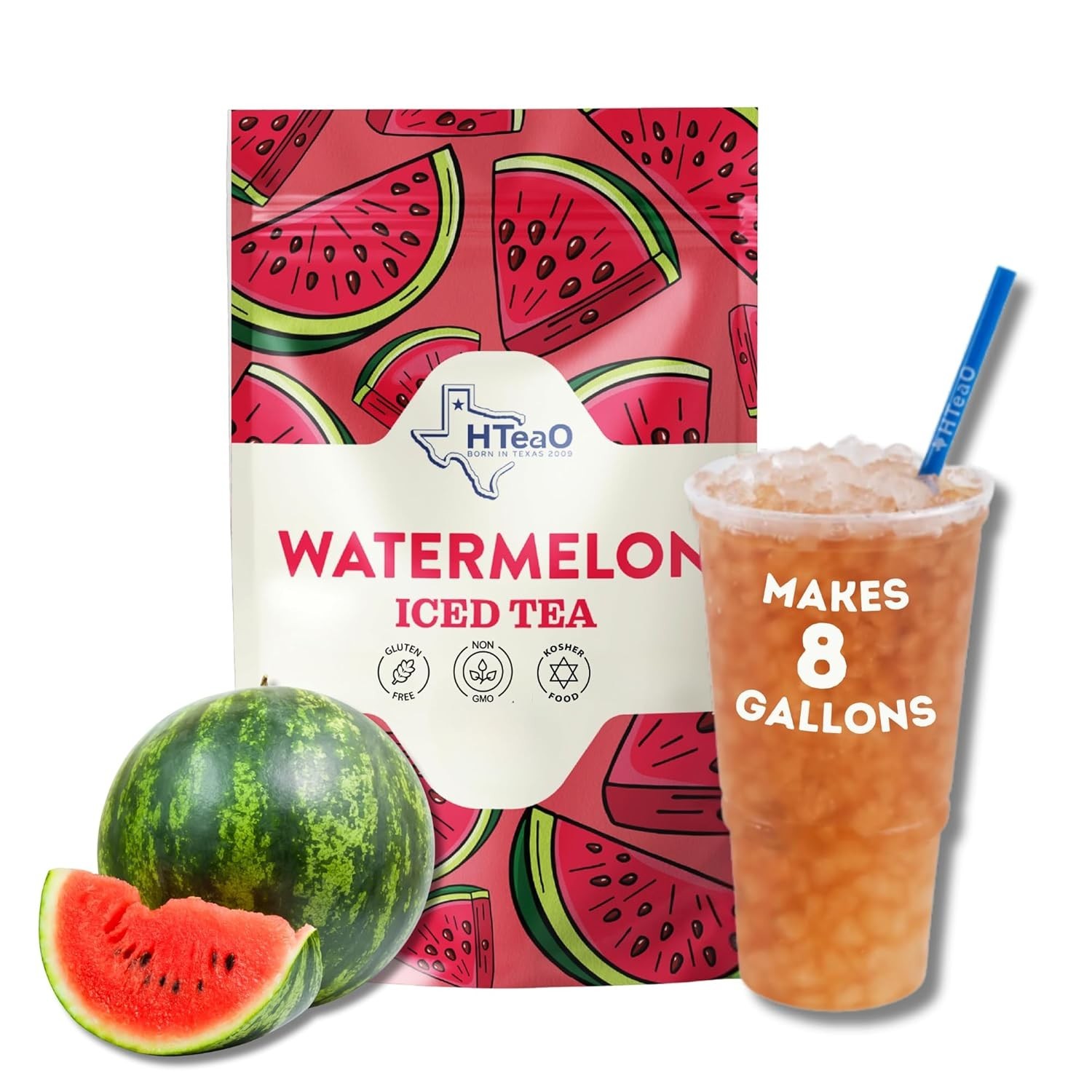Texas-Style Watermelon Iced Tea Bags – Ready in Minutes, Perfect for Summer