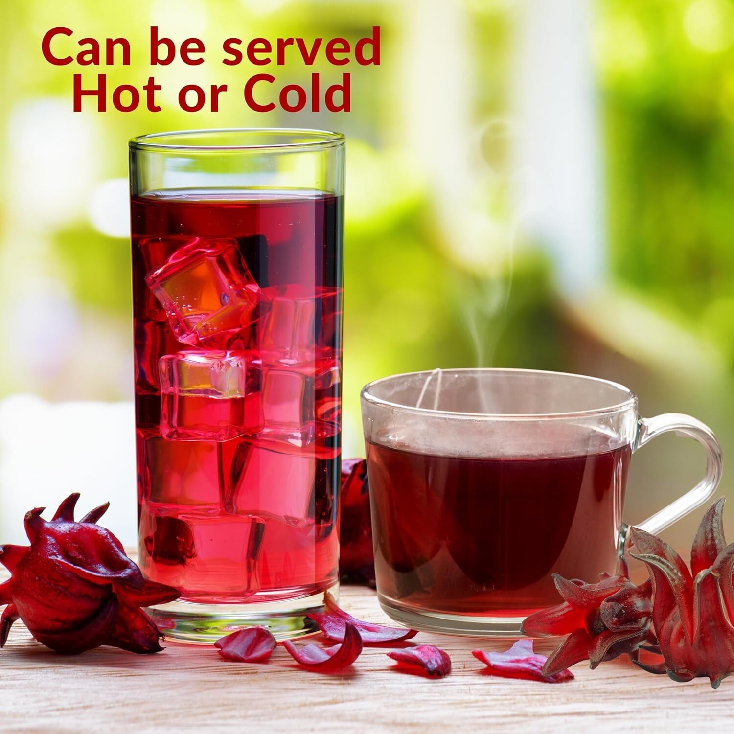ZAVBE Hibiscus Tea Dried Hibiscus Flower, Loose Leaf, Sifted, Flowers & Petals