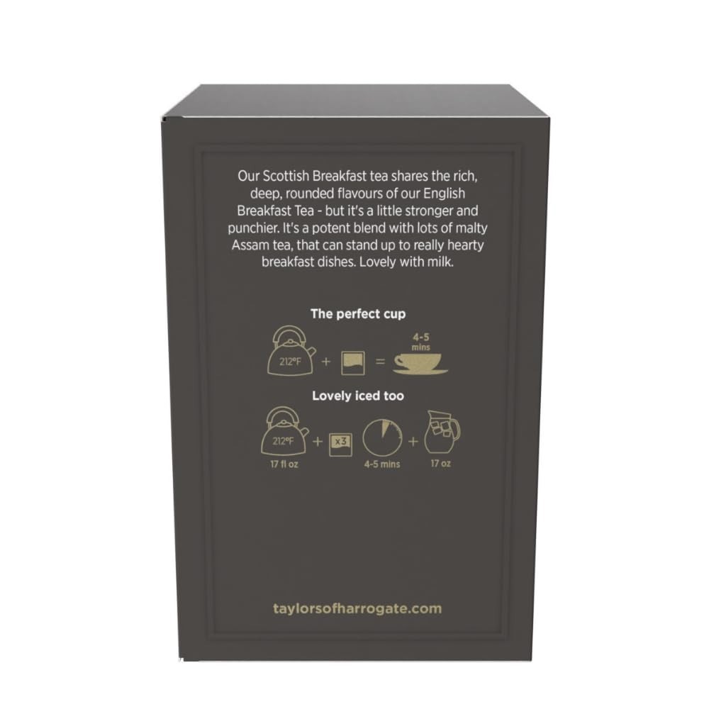 Natural Scottish Breakfast Tea Bags – 50 Count, Perfect for Breakfast Rituals