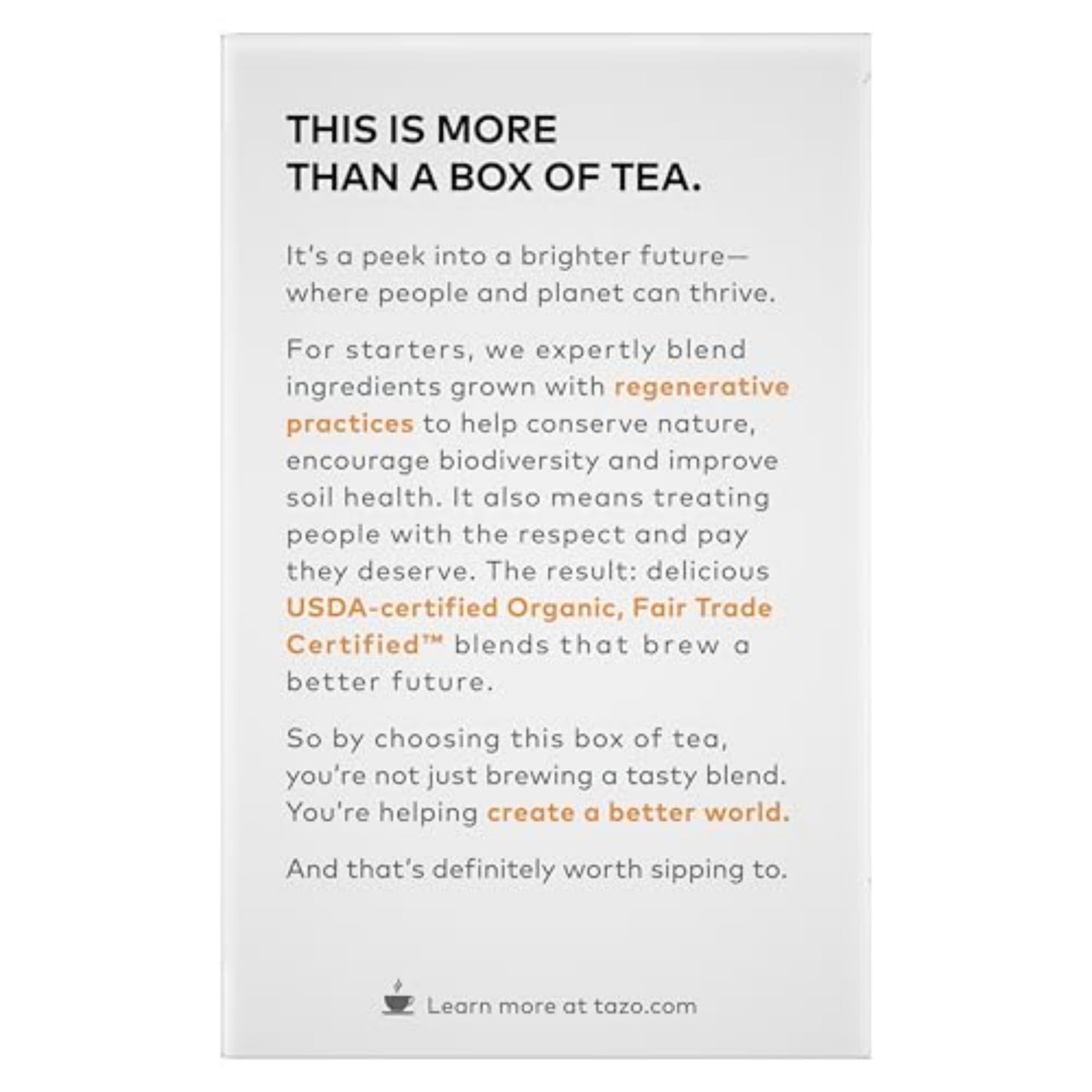 Regenerative Organic Chai Black Tea, Contains Caffeine, Fair Trade, Kosher, U…
