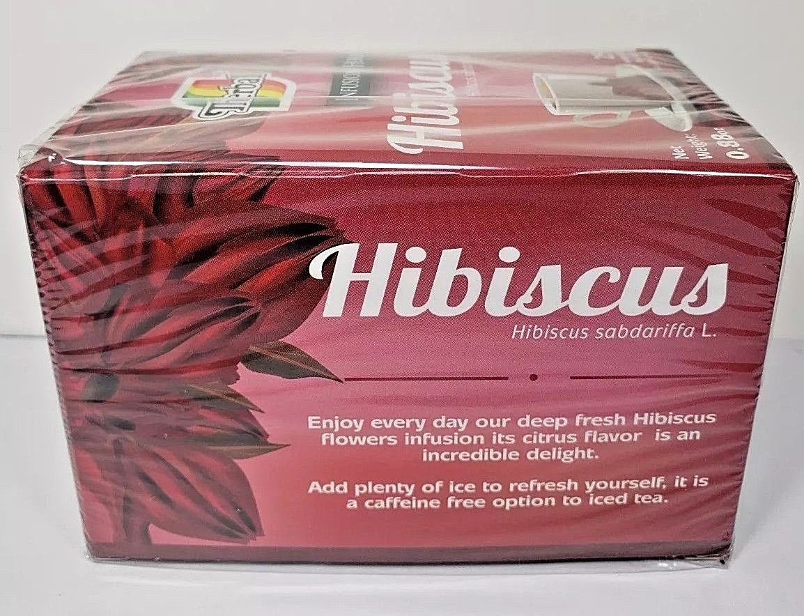 2 Packs TE DE JAMAICA HIBISCUS 50 BAGS 0.03 EACH ANTIOXIDANT Made in Mexico
