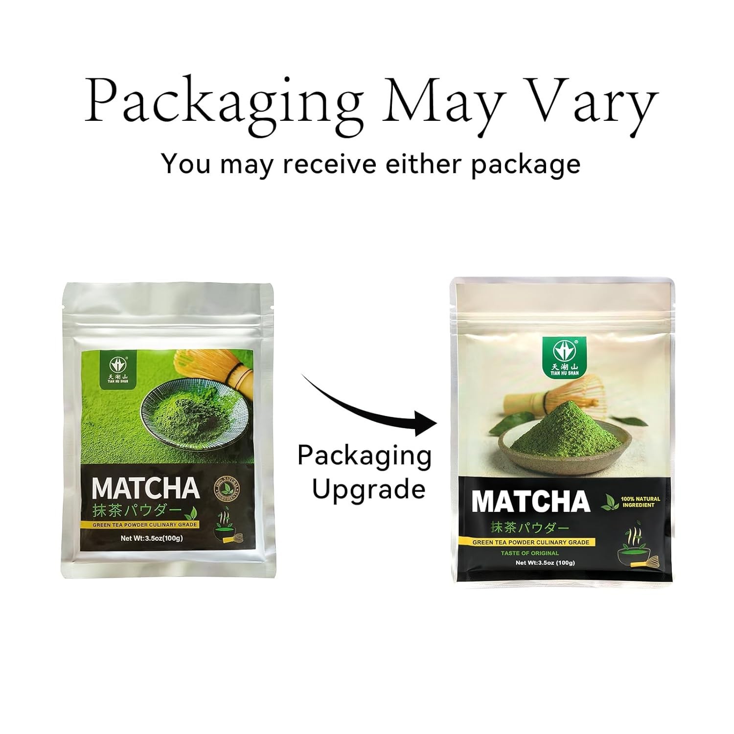Pure Matcha Powder Green Tea Powder for Latte, Cooking, Baking,100% Natural
