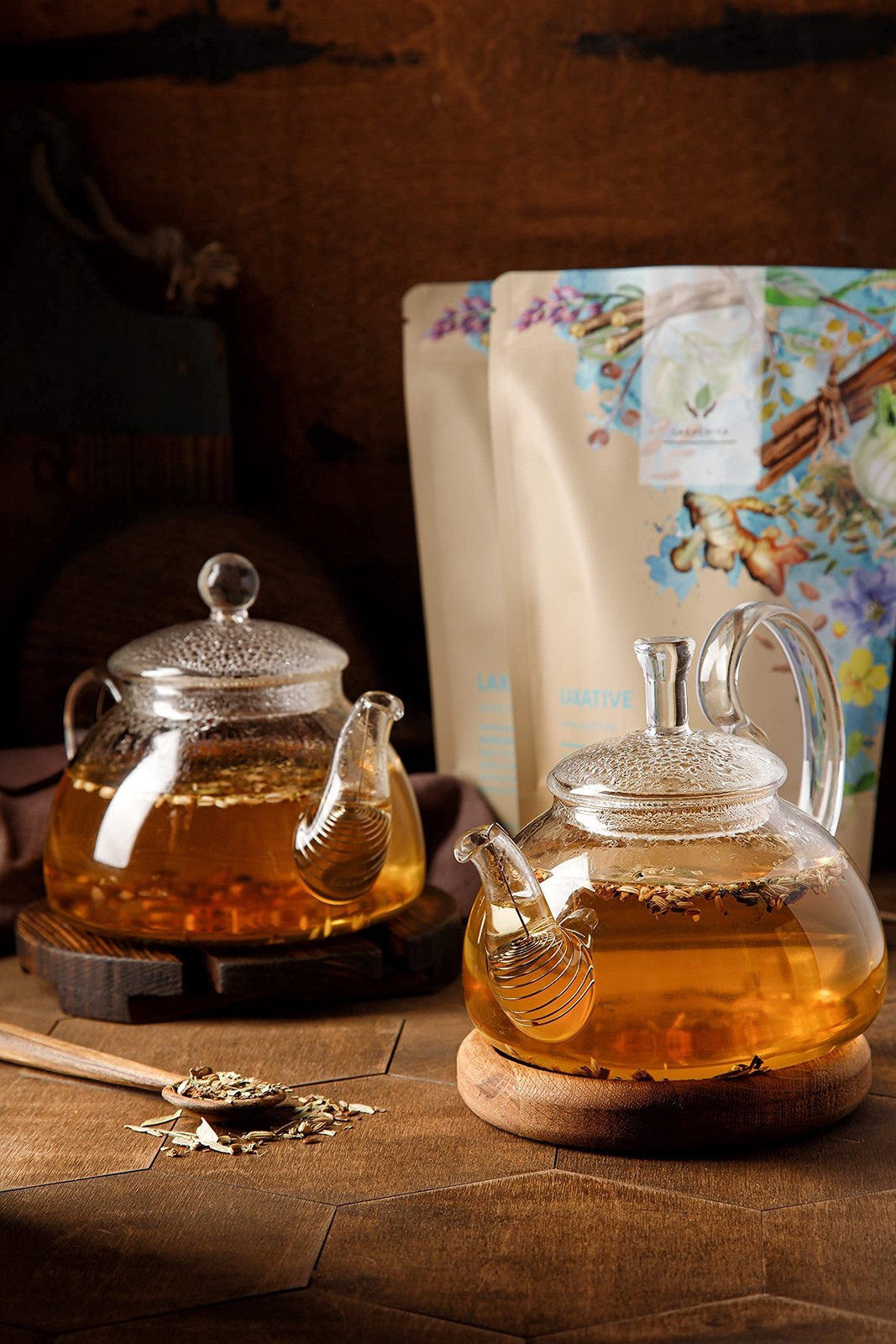 Organic Laxative Loose Tea, Herbal, Caffeine-Free, KSA Kosher, Ayurvedic with…
