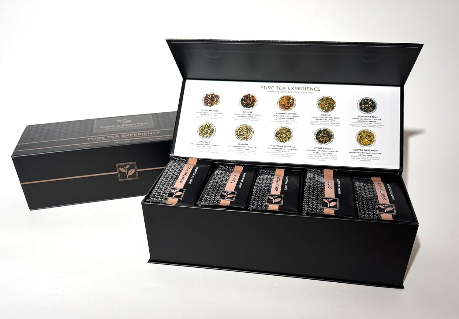 Premium Tea Sampler Gift Box with Infuser Mug – 30 Count, 60 Cups