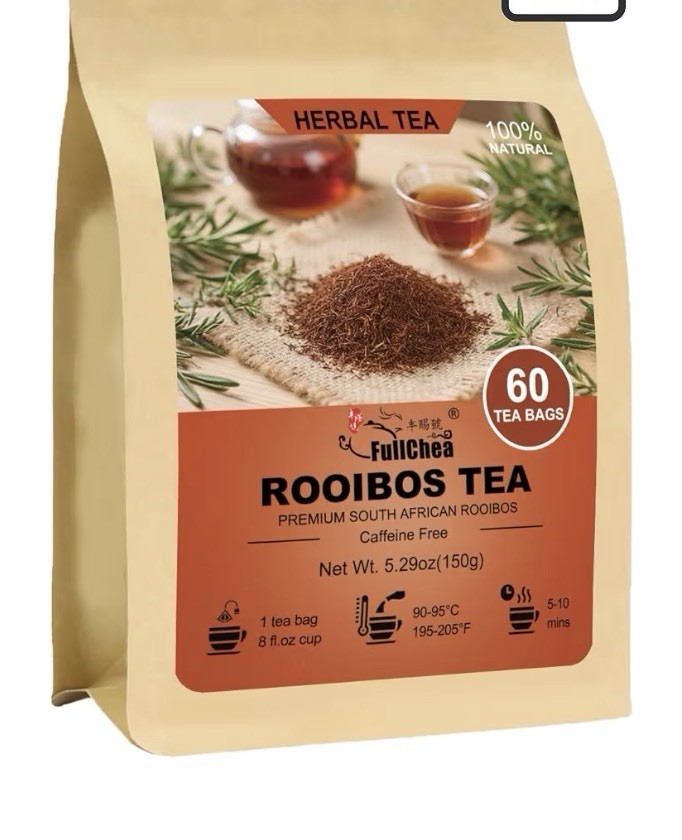 FullChea Rooibos Tea Herb South African Antioxidant Supports Digestion 60Teabags