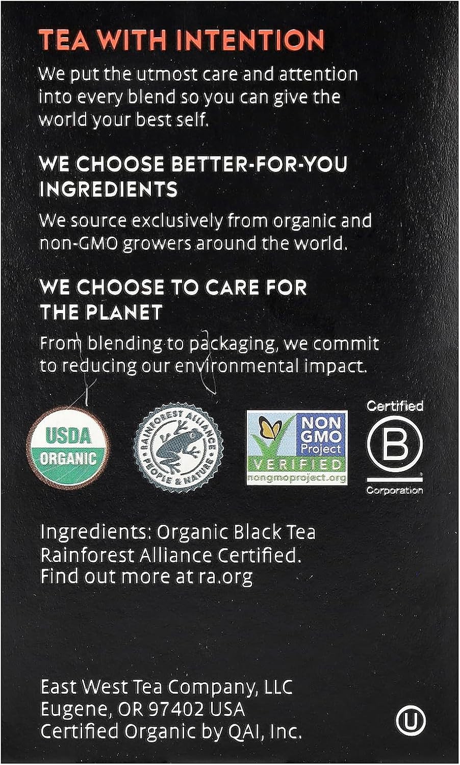 Choice Organics – Organic English Breakfast Tea (1 Pack) – Fair Trade –