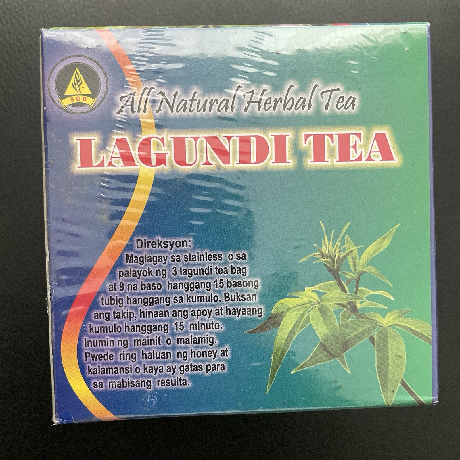 LAGUNDI ALL NATURAL HERBAL TEA 1.5 Grams x 20 TEABAGS (New Packaging)