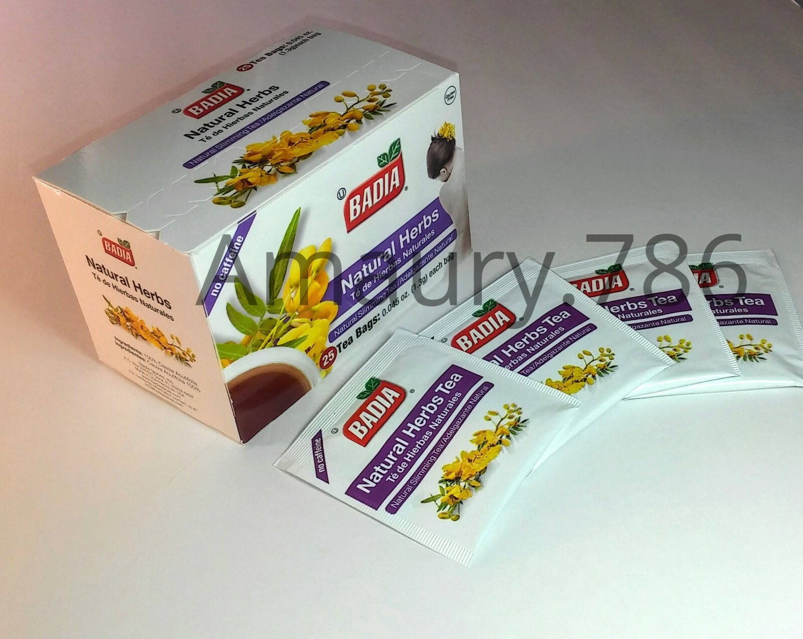 Badia-Natural Herbs Slimming/Slim Tea Lose Weight Detox(2 Packs) 50 tea bags