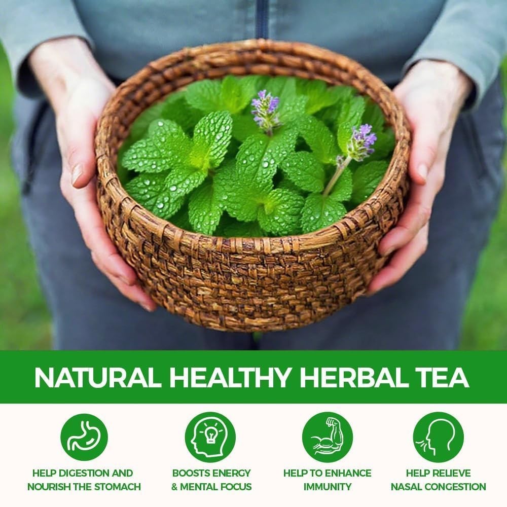 Natural Peppermint Tea 180g.120 Herbal Tea 100% Natural Peppermint Leaves.Non…