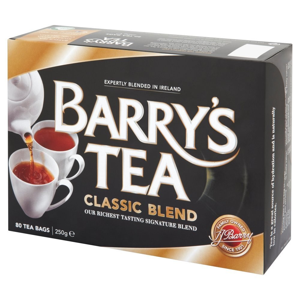 Barry’s Tea Classic Blend 80 Count Pack Ireland’s Favorite Fine Flavor Tea
