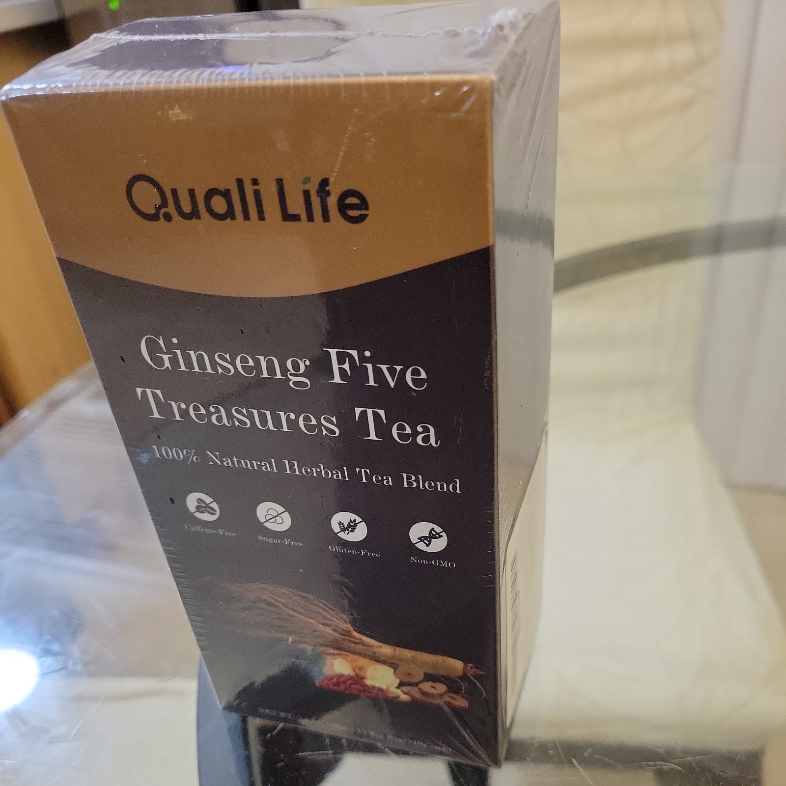Ginseng Herbal Tea Bags – Traditional Chinese Blend with 7 Natural Ingredients.