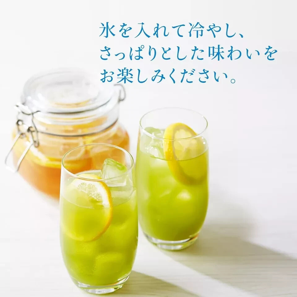 SET 3 PACKS Tsujiri Green Lemon Tea with Uji Matcha 170g Made In Japan