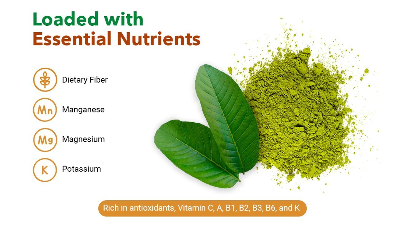Guava Leaf Powder 16 oz | Hair Growth, Skin & Nail Health | Shadow Dried